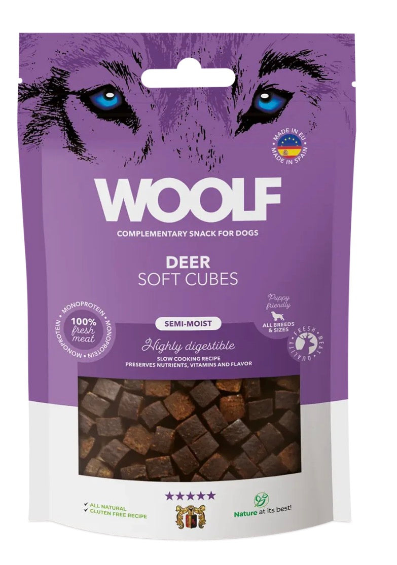 WOOLF SOFT CUBES DEER 100gr
