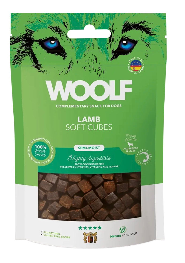WOOLF SOFT CUBES LAMB 100gr